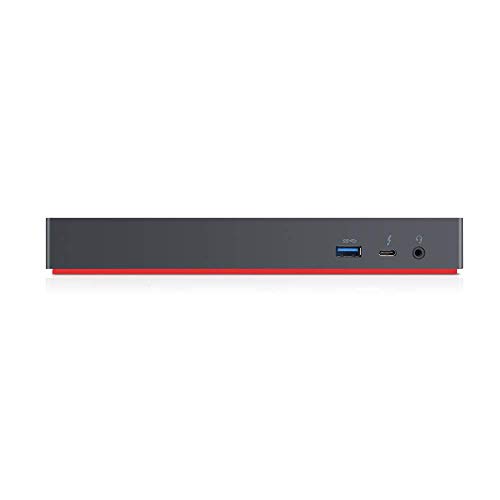 Lenovo ThinkPad Thunderbolt 3 Dock Gen 2 135W (40AN0135) Dual UHD 4K Display Capability, 2 HDMI, 2 DP, USB-C, USB 3.1 with 3 Years Warranty Card