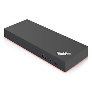 Lenovo ThinkPad Thunderbolt 3 Dock Gen 2 135W (40AN0135) Dual UHD 4K Display Capability, 2 HDMI, 2 DP, USB-C, USB 3.1 with 3 Years Warranty Card