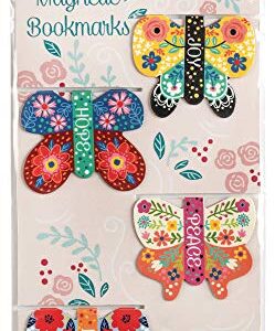 Hope Piece Joy Love Colorful Butterfly 2 x 1.5 Vinyl Decorative Magnetic Bookmark