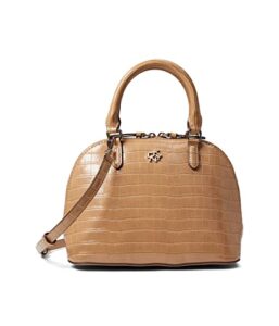 dkny catherine dome satchel latte one size