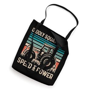 Perfect Tractor Design Diddly Squat Farm Speed And Power Tote Bag