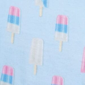 iscream Silky Soft Plush 56" x 60" Fun Print Fleece Throw Blanket - Pastel Ice Pops