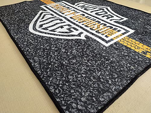 Harley Rug, Harley Legend Rug, Fantastic Rugs, Fan Rug, for Living Room, Home Decor Rug, Harley Davidson Rug, Popular Rug, Davidson Rug (2.6x3.3 feet - 80x100 cm)