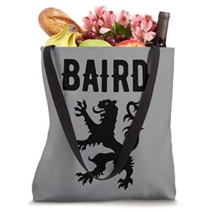 Baird Clan Scottish Family Name Scotland Heraldry Tote Bag