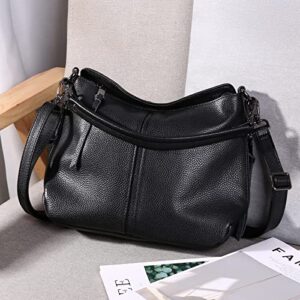 Handbags for Women Genuine Leather Hobo Bag Ladies Purses Crossbody Bags with Tassel