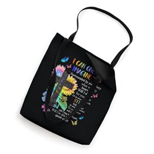 I Only Can Imagine Faith Christian Faith Jesus God Lover Tote Bag