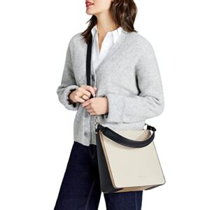Kate Spade New York New Core Pebble Color-Blocked Pebbled Leather Large Hobo Bag Parchment Multi One Size