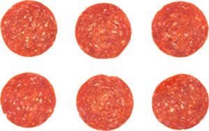 bonici beef sliced pepperoni, 15 slices per oz, 2/12.5 lb