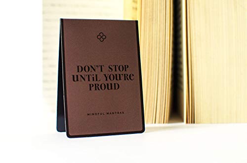 Folio Motivational Affirmation Quote Mantra Magnetic Bookmarks - Set of 3 Inspirational Bookmarks for All Ages, Men, Women, Teens Girls Students for Friends, Coworkers & Student Incentives!