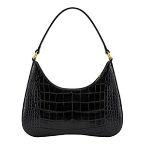 JW PEI Women's Ruby Shoulder Bag (Black Croc)