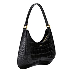 JW PEI Women's Ruby Shoulder Bag (Black Croc)