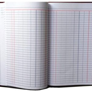 Single Entry Ledger Book, 6" x 9-1/2", 158 Pages with Vinyl Hard Cover (Asrtd Clrs) - One Book