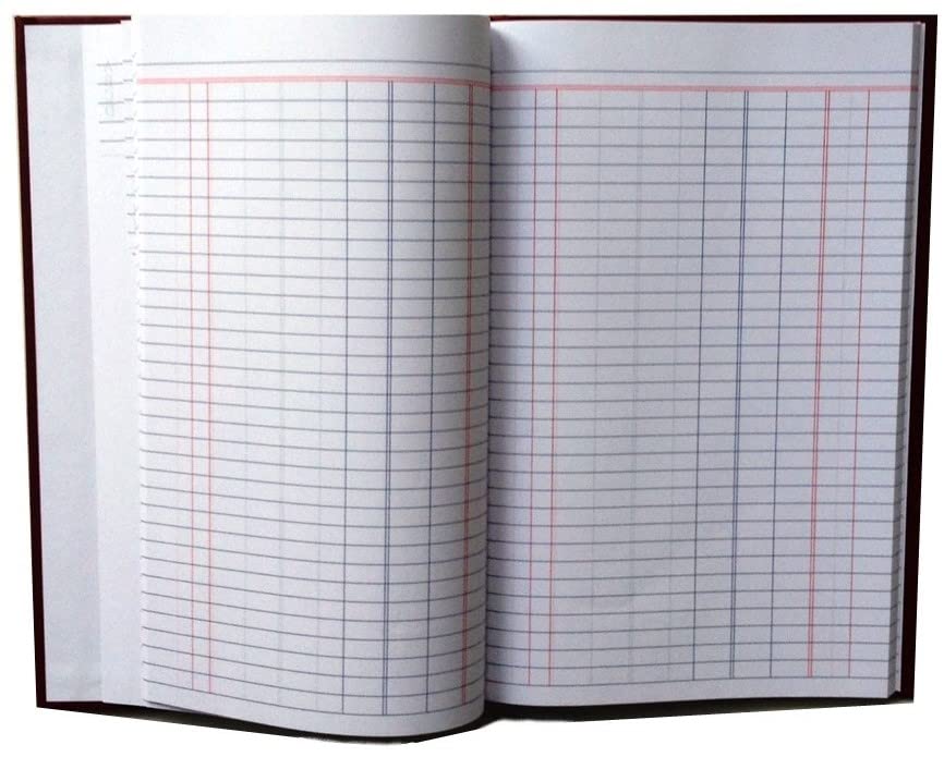 Single Entry Ledger Book, 6" x 9-1/2", 158 Pages with Vinyl Hard Cover (Asrtd Clrs) - One Book