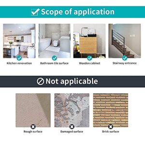 16Pcs Decorative Tile Stickers, 6x6 Inches Vinyl Self Adhesive Removable Waterproof Peel and Stick Backsplash Walls Stickers for Kitchen, Bathroom, Stairs, Cupboard