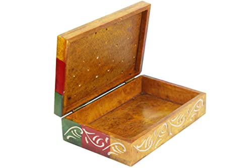 ARTISENIA Handmade Tree of Life Carving Decorative box Soapstone Jewelry Organizer Tarot Card Decks Boxes - Keepsake Storage Box | Birthday, Anniversary for Women Men| Makeup office organizer