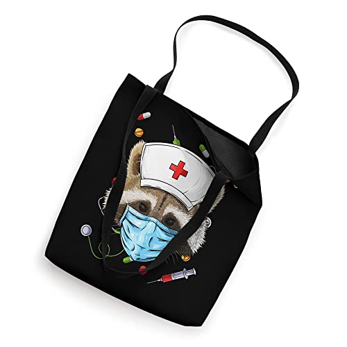 Raccoon Nurse RN Funny ER Nursing School Graduation Tote Bag