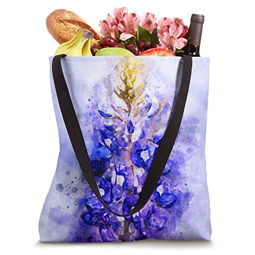 Water colored Original Bluebonnet for outdoor activities Tote Bag