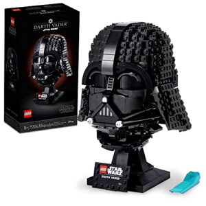 lego star wars darth vader helmet 75304 set, mask display model kit for -adults to build, gift idea for men, women, him or her, collectible home decor model