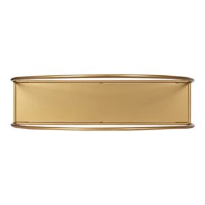 Kate and Laurel Monroe Modern Arched Wall Shelf, 18 x 31, Gold, Decorative 3 Tier Floating Wall Shelves with Glamorous Finish and Robust Storage Capacity