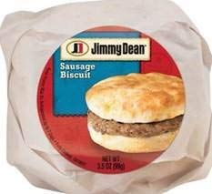 jimmy dean, butcher wrapped, sausage & biscuit, 3.5 oz (12 count)