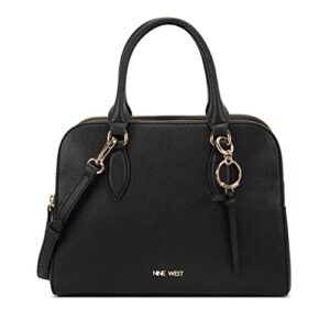 nine west cyra satchel, black