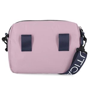 Nautica Womens Nautica Nylon Bean Crossbody/Belt Bag With Adjustable Shoulder Strap, Lilac Rose, 9.7 x 7.1 2.6 US