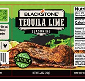 BBQ Seasonings and Rub Bundle - Blackstone All Purpose Seasoning 7.3 oz, Parmesan Ranch 7.3 oz, and Tequila Lime 7.4 oz with Coastal Cafe Dry Rub Tip Sheet (All Purpose/Parmesan Ranch/Tequila Lime)