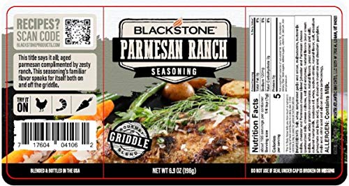 BBQ Seasonings and Rub Bundle - Blackstone All Purpose Seasoning 7.3 oz, Parmesan Ranch 7.3 oz, and Tequila Lime 7.4 oz with Coastal Cafe Dry Rub Tip Sheet (All Purpose/Parmesan Ranch/Tequila Lime)