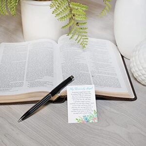 My Heavenly Angel Message Blue 3 x 2 Mini Cardstock Bookmarks Pack of 24