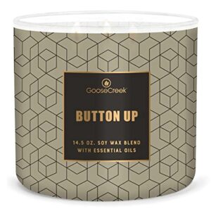 goose creek button-up large 3-wick candle