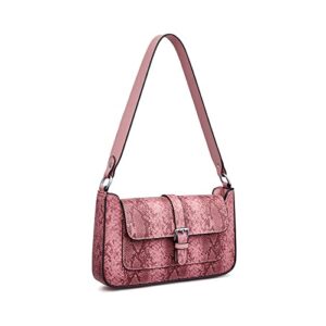s-zone genuine leather shoulder bags for women hobo purses handbags snakeskin small retro classic