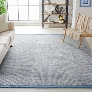 safavieh metro collection 8′ x 10′ ivory/blue met151m handmade premium wool living room dining bedroom area rug