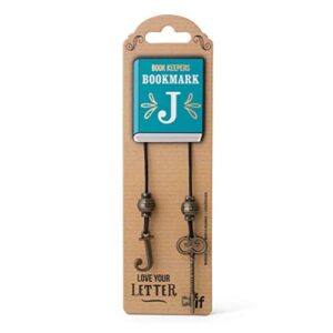 if book keepers personalised bookmark – letter j