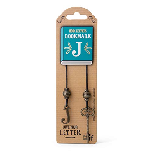 IF Book Keepers Personalised Bookmark - Letter J