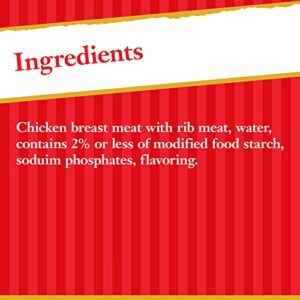 Hormel Premium No Salt Added Canned Chunk Chicken Breast in Water, 5 Ounce (Pack of 12)