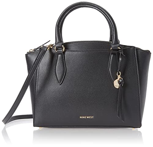 NINE WEST Paisley Satchel, Black