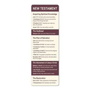 new testament scriptures bookmark – lds bookmark, lds seminary bookmark