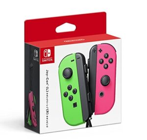 nintendo switch – joy-con (l/r)-neon green/neon pink splatoon 2 (japan import)