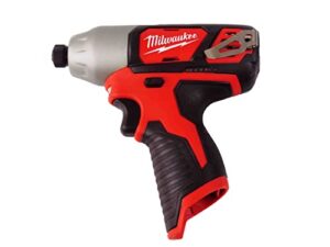 milwaukee 2462-20 m12 12-volt li-ion 1/4″ cordless hex impact driver bare tool