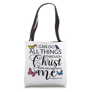 i can do all things through christ who strengthens me tote bag