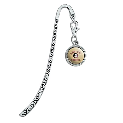 Florida State Seminoles Metal Bookmark Page Marker with Charm