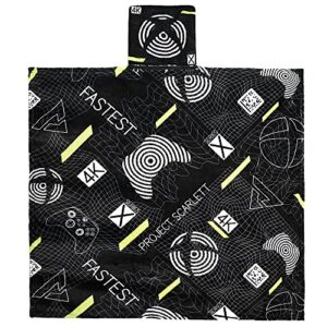 bioworld xbox all over print packable throw blanket