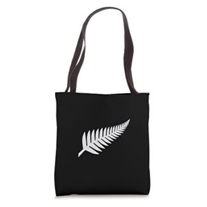 new zealand fern icon nz black proud kiwi gift tote bag