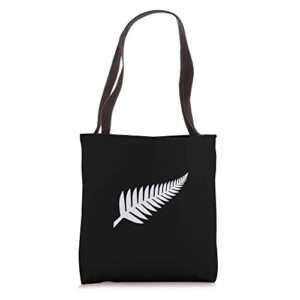 New Zealand Fern Icon NZ Black Proud Kiwi Gift Tote Bag