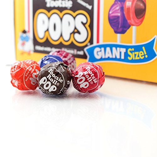 Tootsie Roll Pops Giant Size (72 Count), Variety Pack, 3.82 Pound, Allergen Friendly