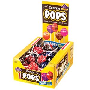 Tootsie Roll Pops Giant Size (72 Count), Variety Pack, 3.82 Pound, Allergen Friendly