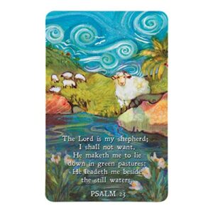 lord is my shepherd blue paper 4 x 2.5 inches bookmark set of 12