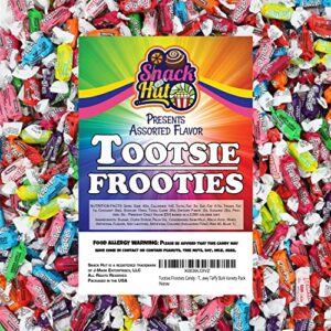 tootsie frooties candy – tootsie roll fruit chews candy – flavored tootsie rolls frooties – assorted flavor tootie fruities – chewy taffy bulk variety pack – tootsie candy mix 2 pound bag