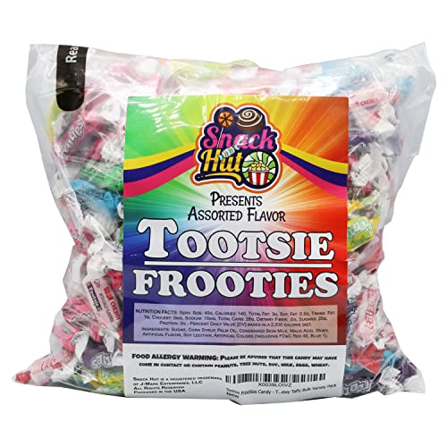 Tootsie Frooties Candy - Tootsie Roll Fruit Chews Candy - Flavored ...