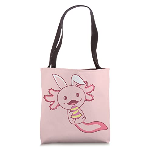 Easter Axolotl As Easter Bunny Cute Animals For Kids Tote Bag